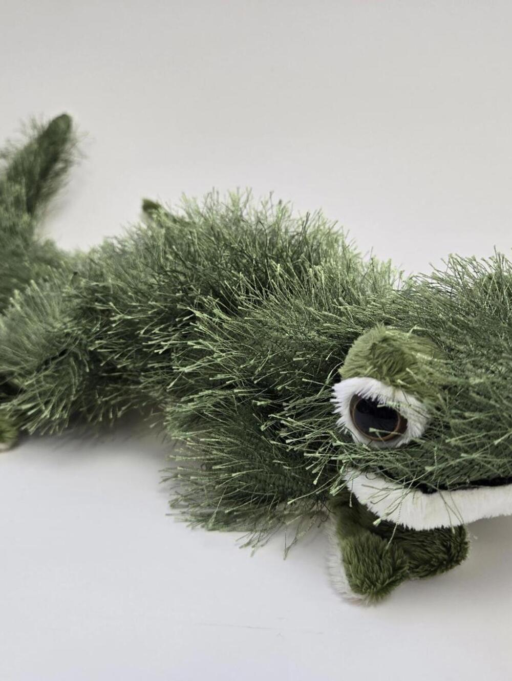 Vintage Webkinz Gecko Plush with No Tag/Code, Ganz Plush (8 inch)